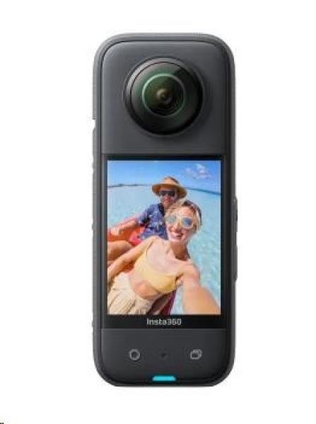 Insta360 X3 akční kamera,  5.7K /  4K,  až 60 fps,  6osý gyroskop,  360° záběr,  Active HDR,  vodotěsná